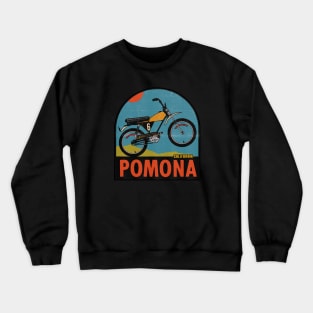 Vintage Moto Bike Pomona Crewneck Sweatshirt